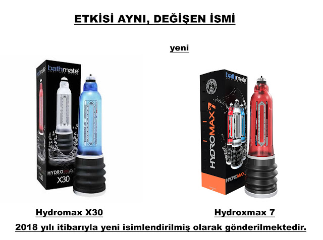 Bathmate Hydromax X30 Kırmızı renk artık Bathmate Hydromax 7 Kırmızı oldu.