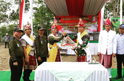 Bupati Pringsewu Tutup Karya Bakti TNI Tahun 2019 