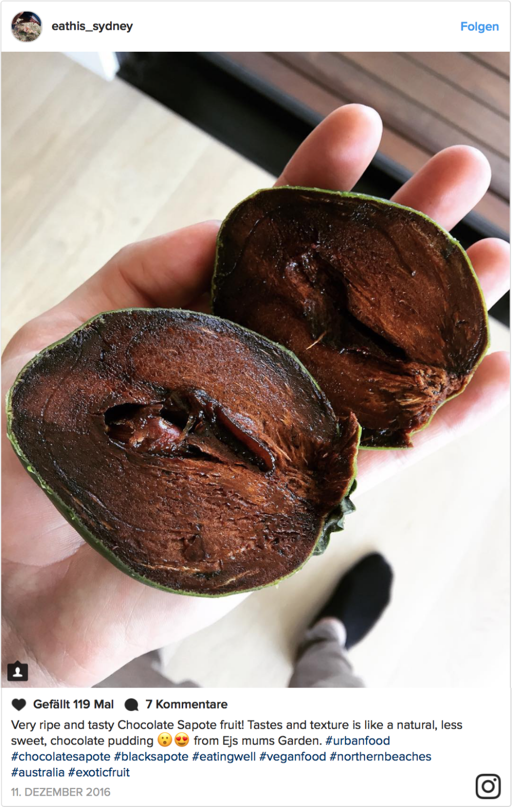 Schwarze Sapote: Diese Frucht schmeckt wie Schokolade – und enthält kaum Kalorien