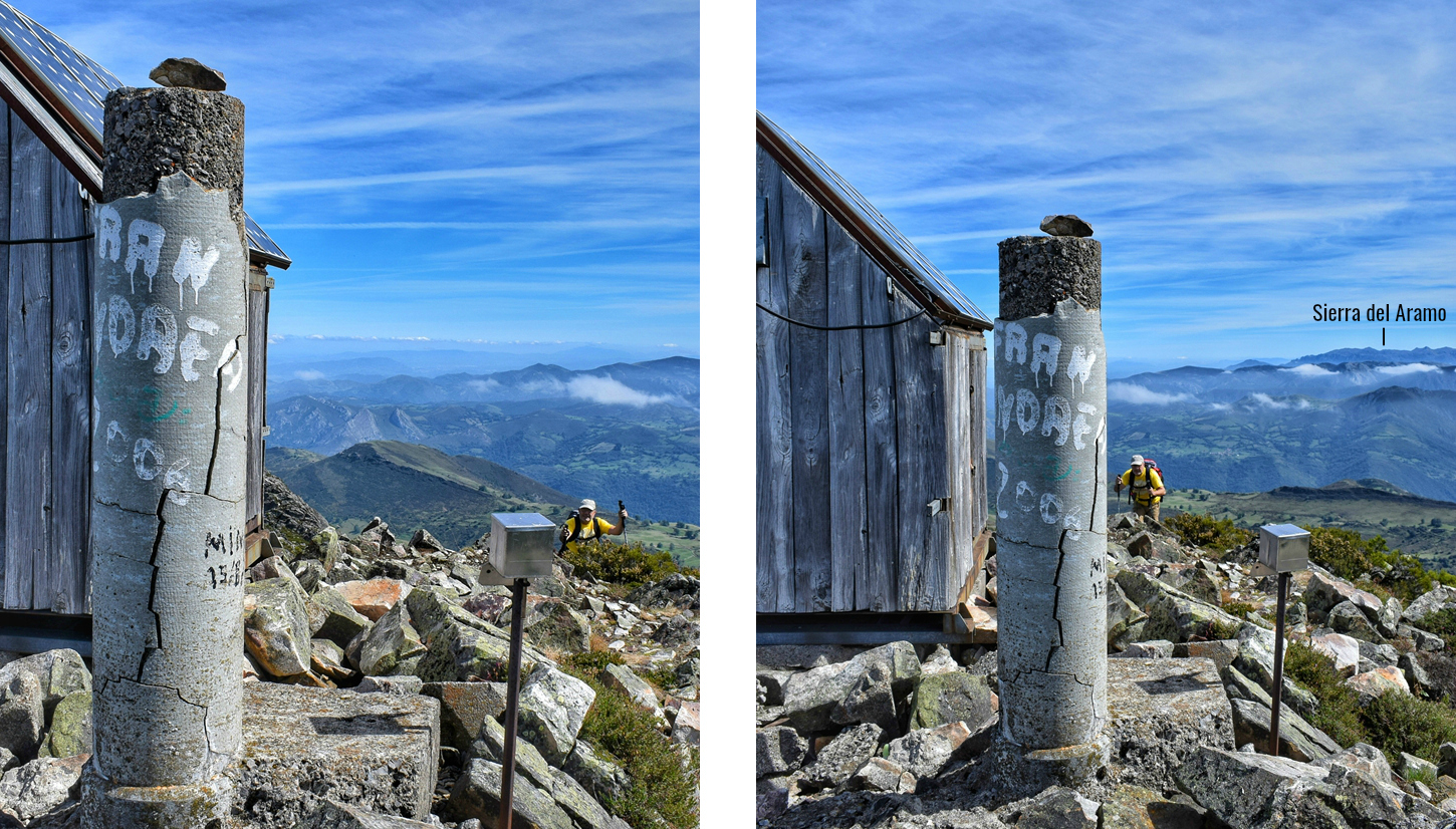 llegando a la cumbre del pico horru