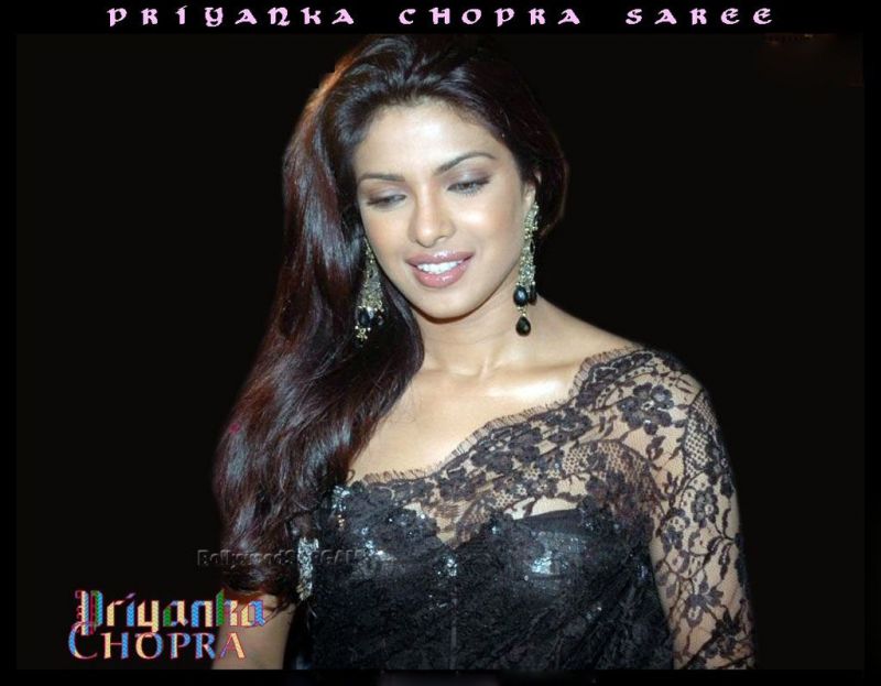 Priyanka Chopra Saree Wallpaper. Posted by soni at 11:02 AM