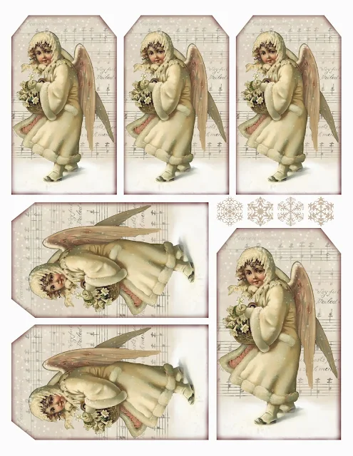 Retro Free Printable Mini Kit "Angels Among Us". 