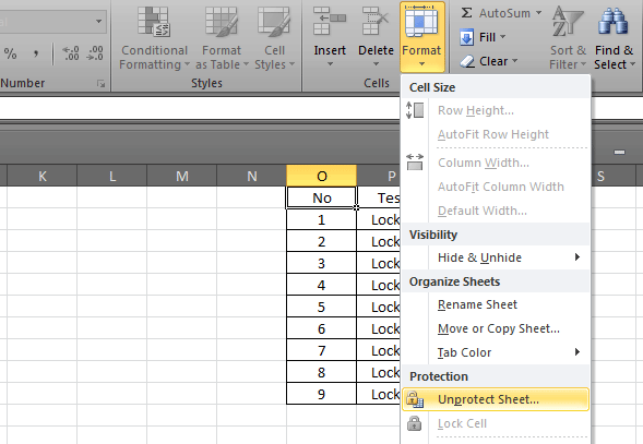 Cara Mengunci atau mempasword pada cell tertentu pada Microsoft Excel (5)