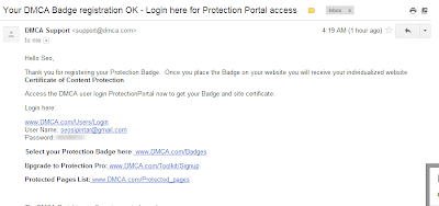 Cara Mendaftar DMCA untuk Blogger