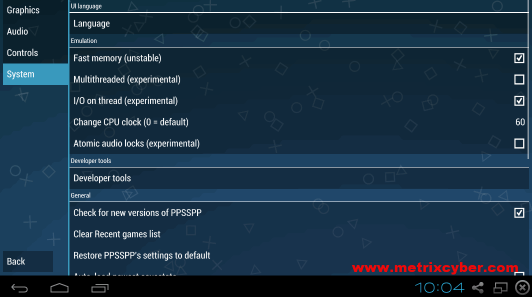 Cara Setting Emulator PPSSPP Versi Android