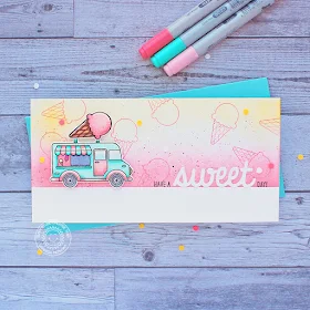 Sunny Studio Stamps: Cruisin' Cuisine Sweet Word Die Everyday Card by Vanessa Menhorn