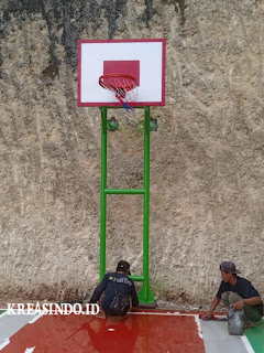 Tiang Bakset Besi pesanan Bpk Durol di Jimbaran Bali