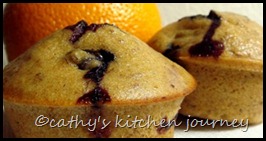 healthy blueberry orange muffins