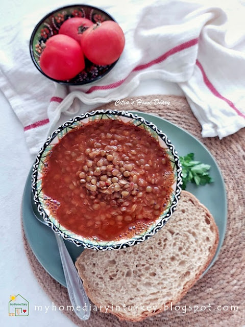 Yeşil Mercimek Yemeği / Green Lentil. Turkish food recipe with video | Citra's Home Dairy. #greenlentil #veganrecipe #turkishfoodrecipe #turkishcuisine #resepmasakanturki #lentils