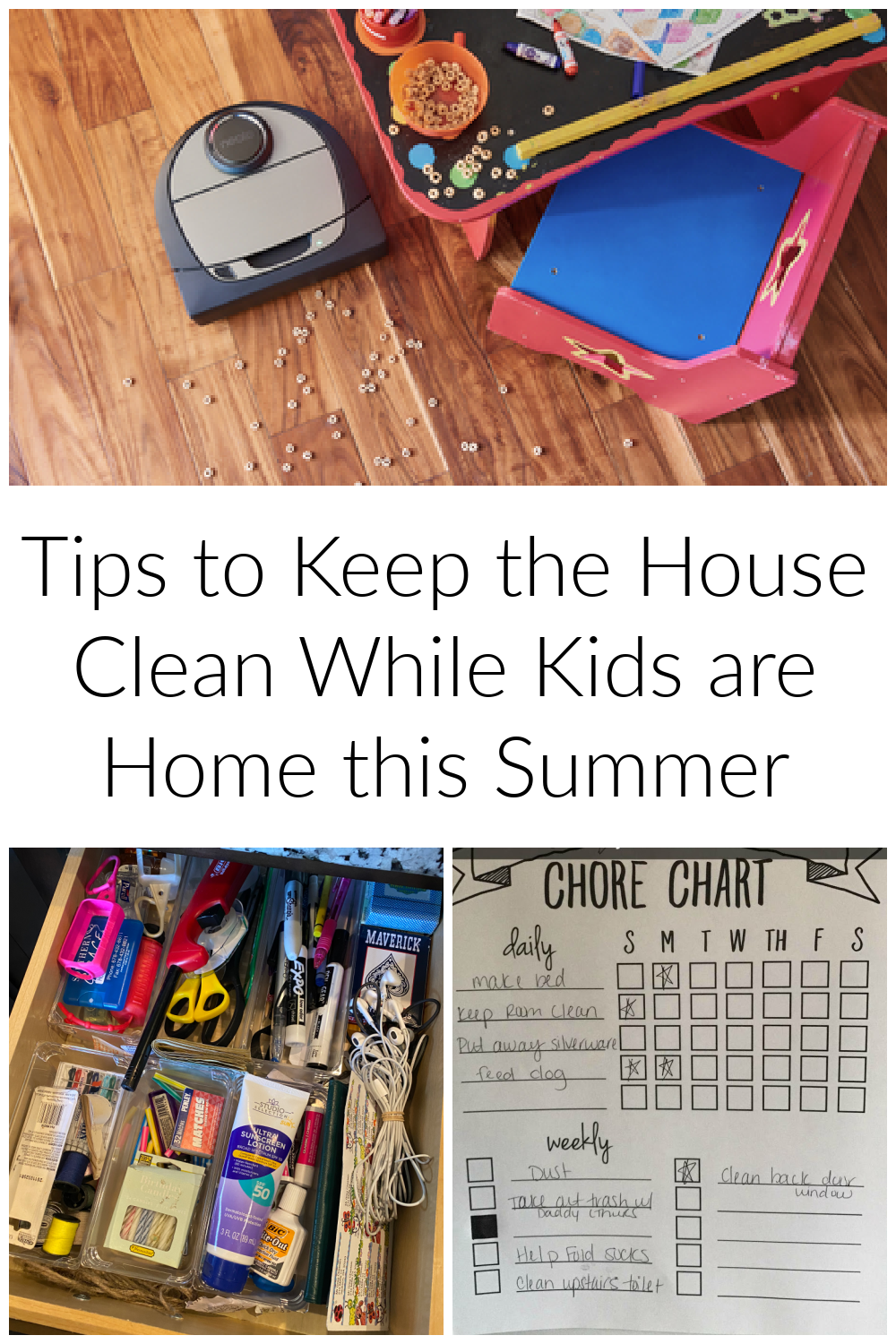 Tips to Keep the House Clean with Neato Robotics While Kids are Home this Summer