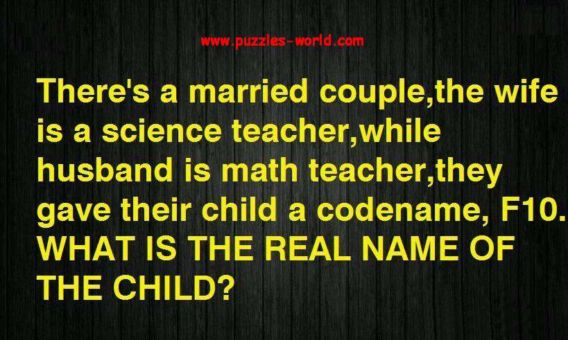 What is the Real name of the child ?
