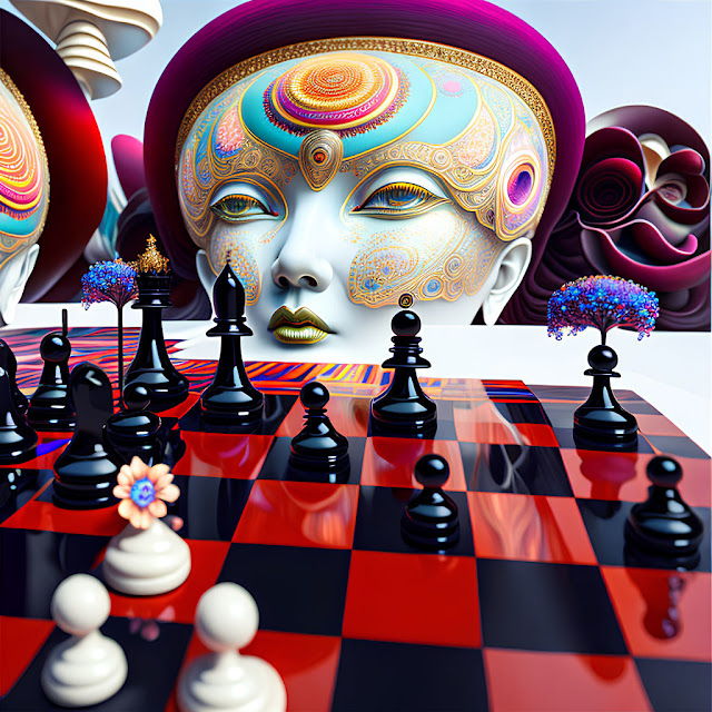 Dream Chess impressionist image