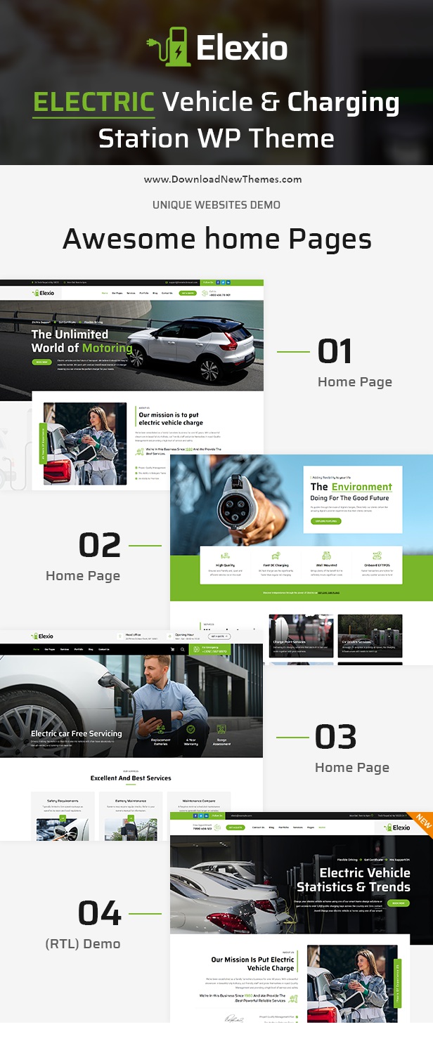 Elexio - Electric Mobility WordPress Theme + RTL Review