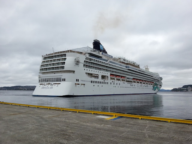 NCL Cruise ship Norwegian Jade in Bergen, Norway; Ships in Bergen