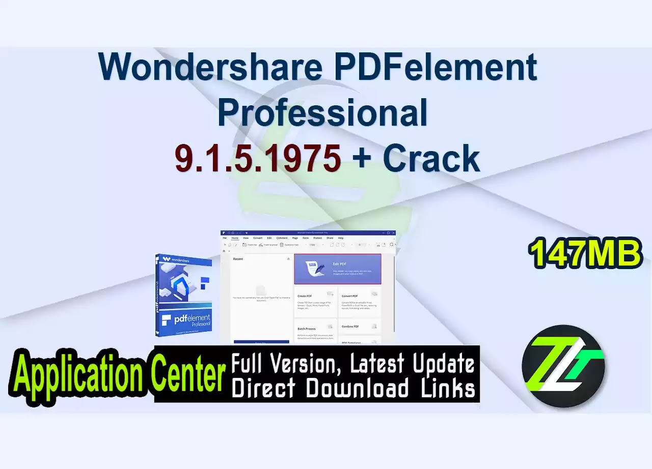 Wondershare PDFelement Professional 9.1.5.1975 + Crack
