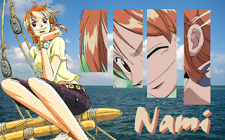 nami buka baju x chan one piece wallpaper