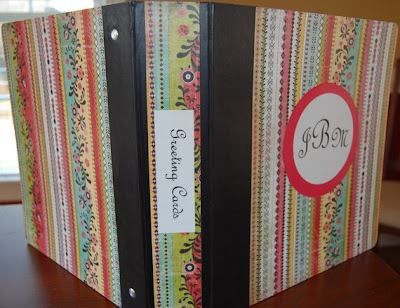 greeting card binder