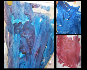 photo of: easel painting by young children