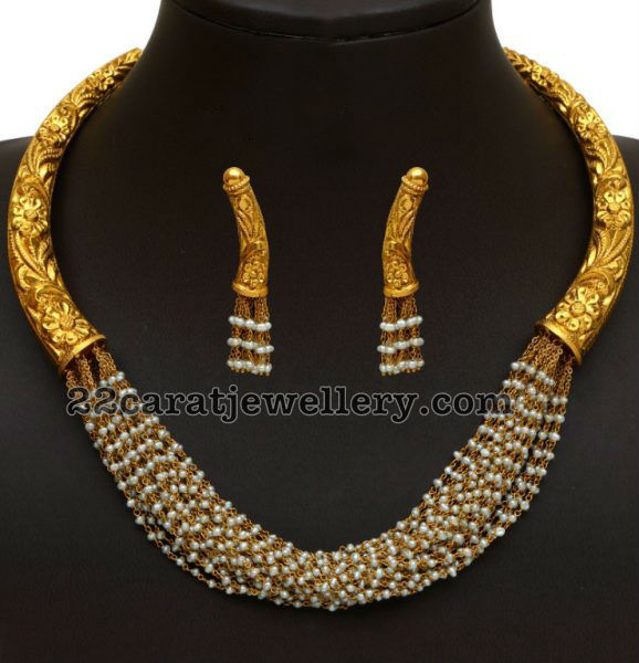 Kante Style Pearl Necklace