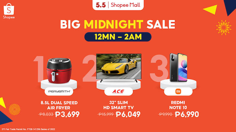 Score up to 50 percent off deals and vouchers at Shopee 5.5 Brands Festival!