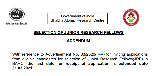 BARC Junior Research Fellowship