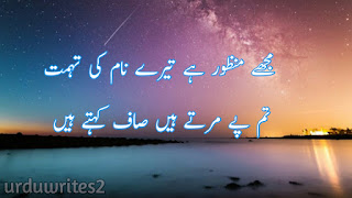 Sad poetry in urdu