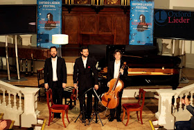 Phoenix Piano Trio (Sholto Kynoch, Jonathan Stone, Christian Elliott) at Oxford Lieder Festival - photo Tom Herring