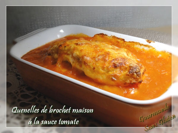 Quenelles de brochet maison à la sauce tomate