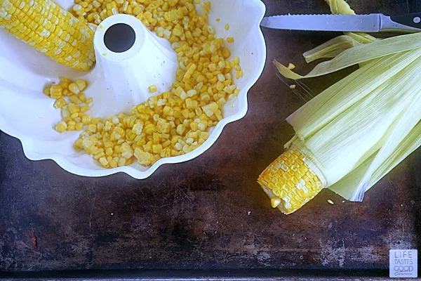 Fresh Corn & Chicken Chowder | by Life Tastes Good is perfect for summer! It is broth based with a little cream keeping it light and fresh.