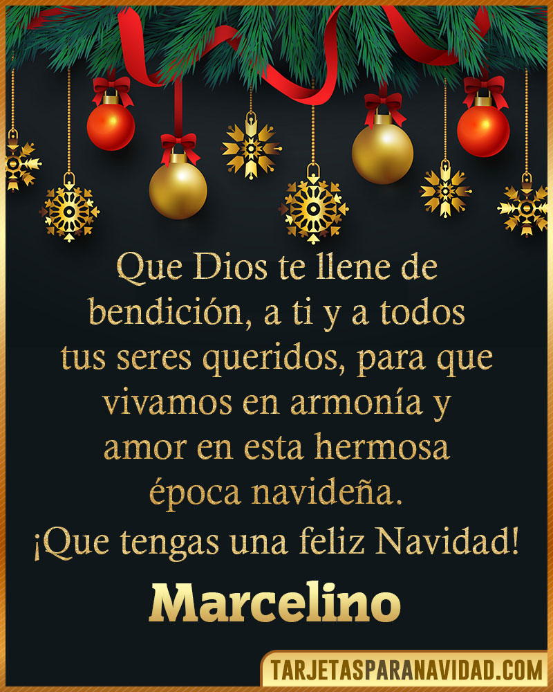 Frases cristianas de Navidad para Marcelino