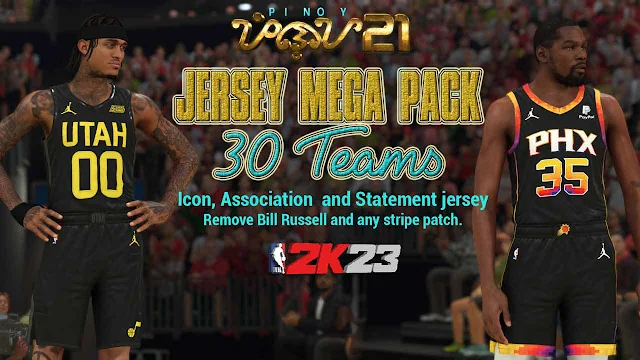 NBA 2K23 2023-2024 NBA Jerseys (All 30 Teams)