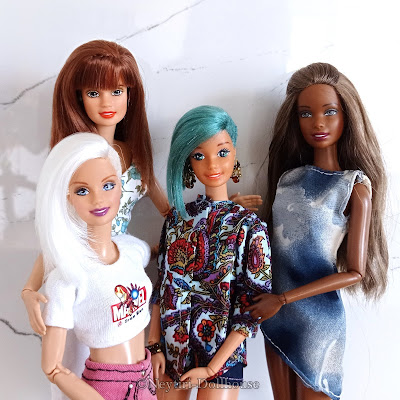Barbie dolls OOAK Christie, Teresa, Superstar, Generation Girl MtM made to move, reroot