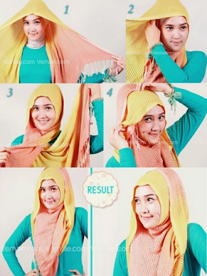 Cara Memakai Hijab Pashmina