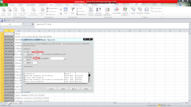 Cara Memperbaiki file csv berantakan