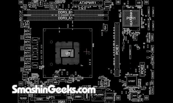 Free ASRock H61M PS4 Rev 1.01 70 MXGQU0 A02 Schematic Boardview