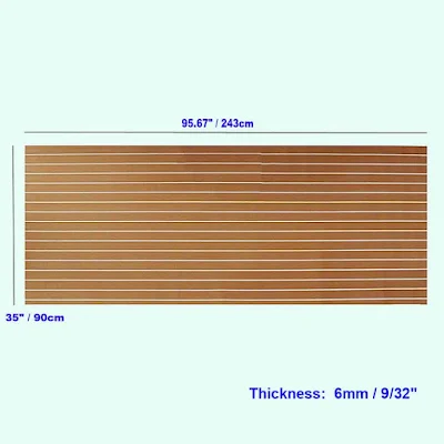 EVA Foam Decking Sheet Light Brown Marine Boat 35" X 95" 9/32" Thick hown - store