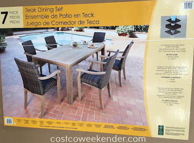 Costco 1031565 - Teak Dining Set: great for any backyard or patio