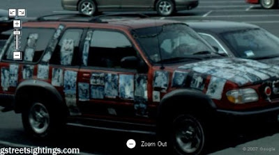 Sticker Art Car on Google Street View