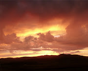 From Kamas, looking west, this was the sunset with the remains of the storm . (kamas sunset )