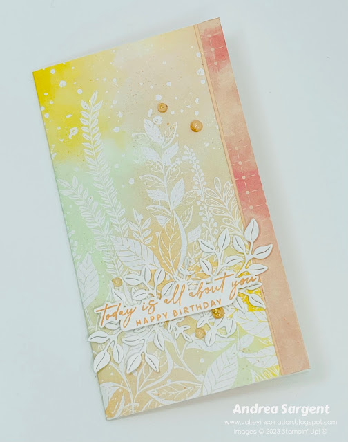 Create a simple Hello Irresistible DSP fronted Slimline card to send birthday greetings to a friend.