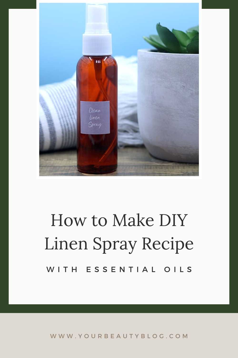 DIY linen spray recipe