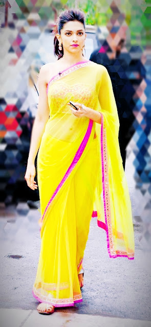 Deepika Padukone HD free download yellow saree