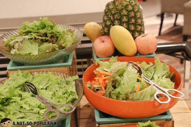 Fresh salad in Hotel Jen's Latitude