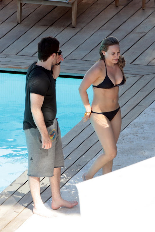 Photos of Hilary Duff in a Bikini in Italy