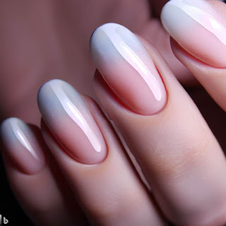 French ombre manicure nail art designs