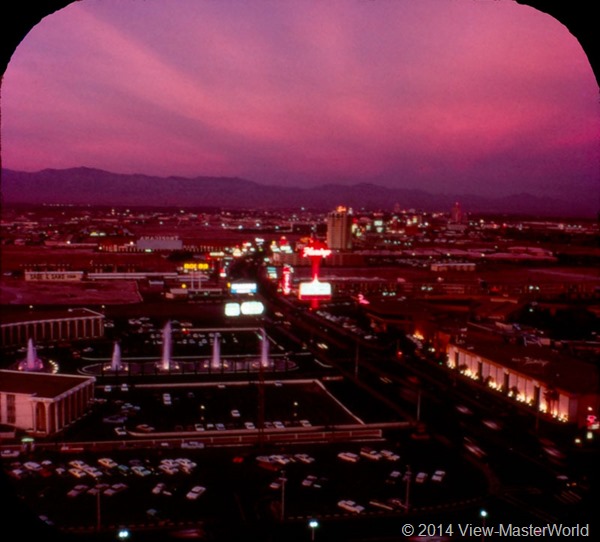 View-Master Las Vegas Nevada A159 Scene 1-7 the Strip at Dusk