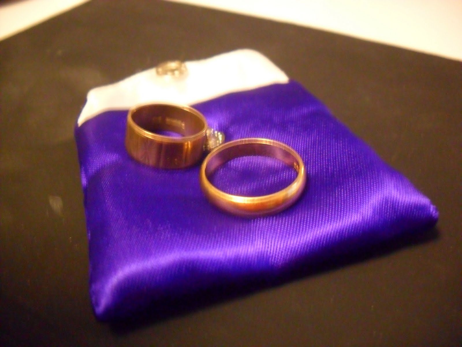 purple and white wedding