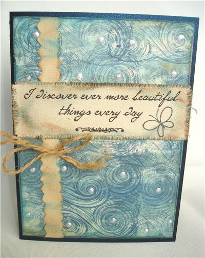 quotes. Accessories: Paper Flower - Making Memories Pearls 