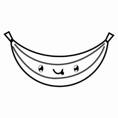 Desenho fácil de banana