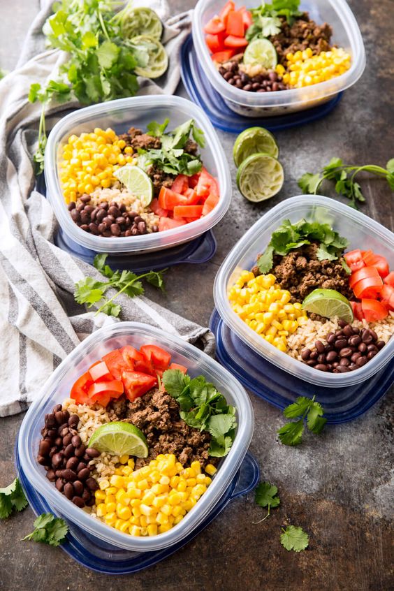 Flavorful taco meal prep bowls, with ground beef, and so much flavor you will love eating this! Flavorful taco meal prep bowls, with ground beef, and so much flavor you will love eating this!